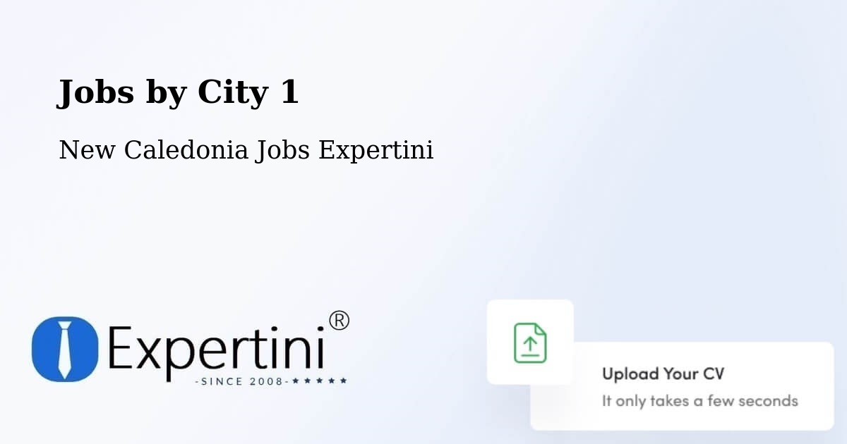 City Jobs in New Caledonia - Expertini